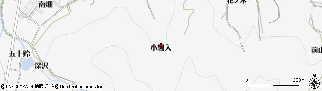 愛知県田原市仁崎町（小細入）周辺の地図