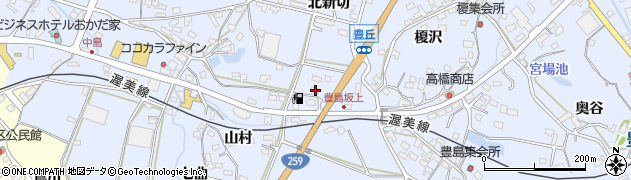 愛知県田原市豊島町釜鋳硲25周辺の地図