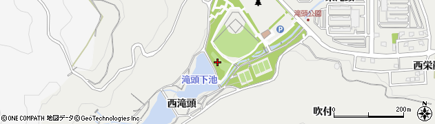 愛知県田原市田原町西滝頭周辺の地図
