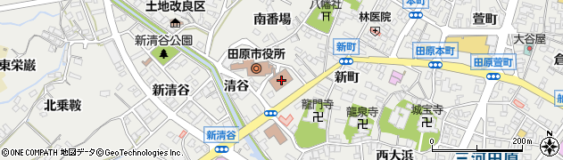 田原市役所　建築課・住宅係周辺の地図