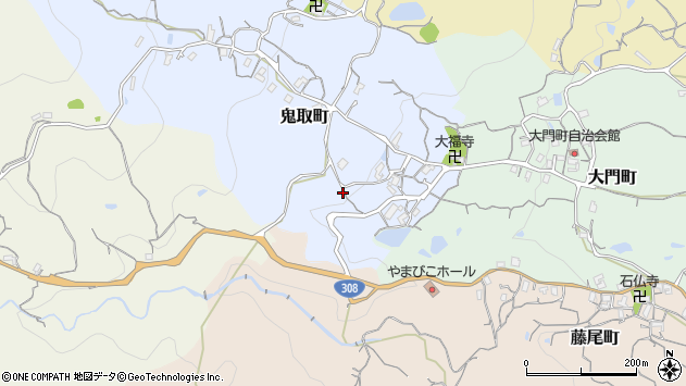 〒630-0237 奈良県生駒市鬼取町の地図