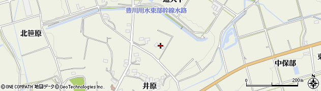 愛知県豊橋市高塚町（道天下）周辺の地図
