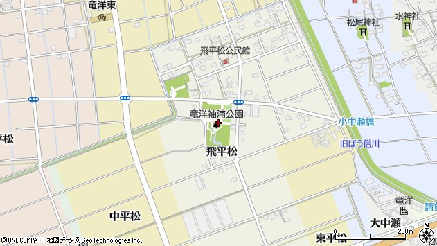 〒438-0216 静岡県磐田市飛平松の地図