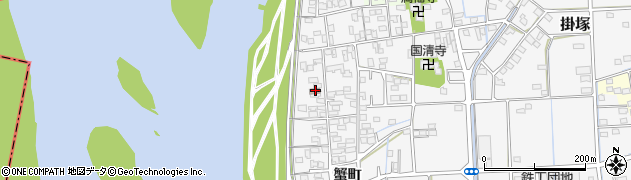 静岡県磐田市掛塚蟹町1398周辺の地図