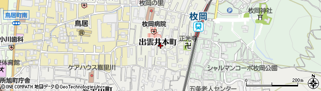 大阪府東大阪市出雲井本町周辺の地図