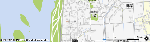 静岡県磐田市掛塚蟹町1420周辺の地図