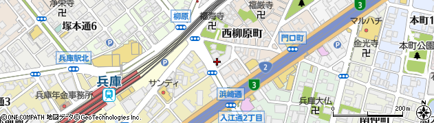 神戸信用金庫兵庫支店周辺の地図