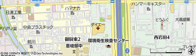 リスペアマルナカ　東大阪店周辺の地図