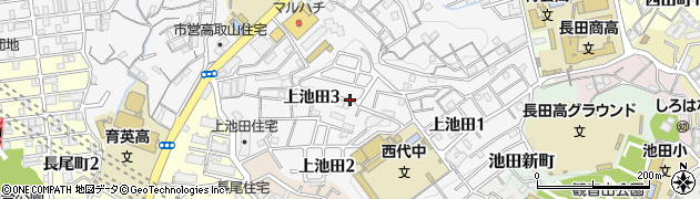 上池田小公園周辺の地図