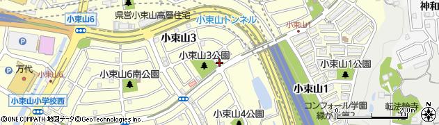 兵庫県神戸市垂水区小束山周辺の地図