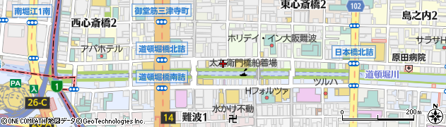 大阪府大阪市中央区宗右衛門町7-9周辺の地図