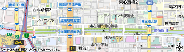大阪府大阪市中央区宗右衛門町7-7周辺の地図