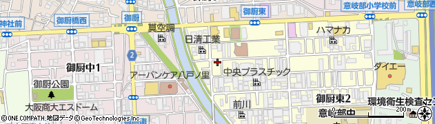 有限会社八戸ノ里保険事務所周辺の地図