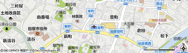 セブンイレブン田原本町店周辺の地図
