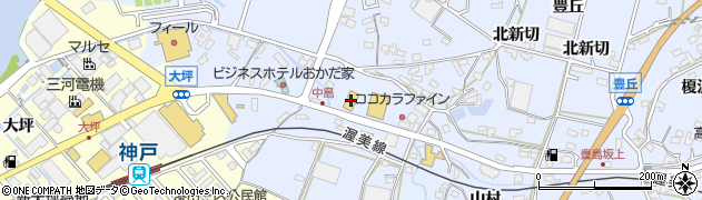 セリア田原店周辺の地図