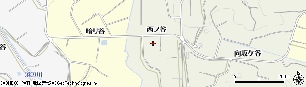 愛知県豊橋市寺沢町西ノ谷周辺の地図