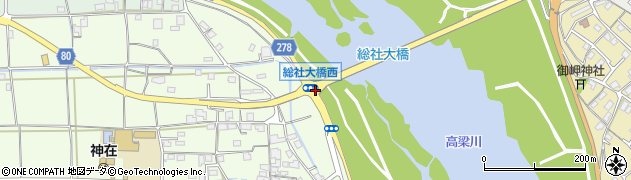 総社大橋西周辺の地図