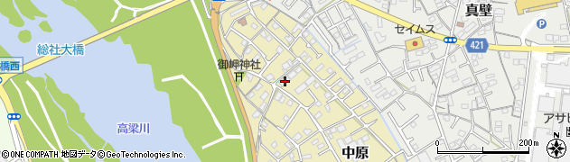 岡山県総社市中原861周辺の地図