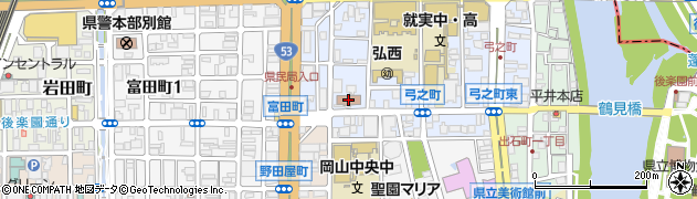 岡山県庁備前県民局　税務部直税課法人課税第二班周辺の地図