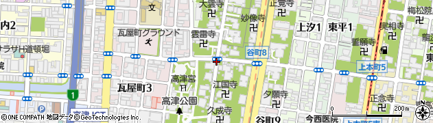 大阪府大阪市中央区中寺周辺の地図