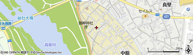 岡山県総社市中原973周辺の地図