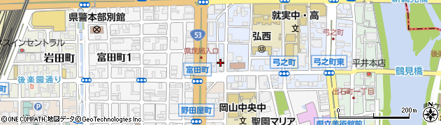 岡山県共済協同組合周辺の地図
