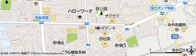 学習空間　岡山エリア・総合受付周辺の地図