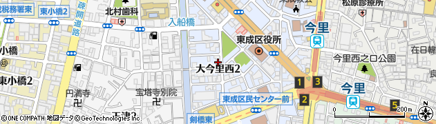 アースサポート大阪周辺の地図