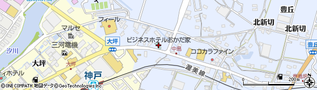 おかだ家田原店周辺の地図
