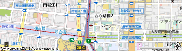 キャピトル心斎橋周辺の地図