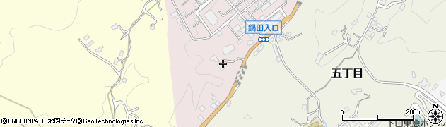 下田市役所　火葬場周辺の地図
