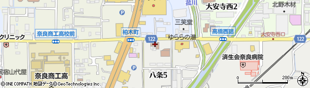奈良市　消防局周辺の地図