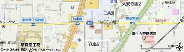 奈良市消防局　予防課周辺の地図