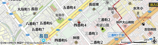 神戸市立公民館・集会場長田公民館周辺の地図