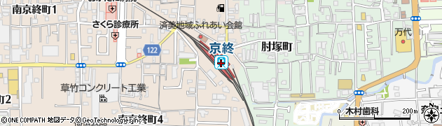 京終駅周辺の地図