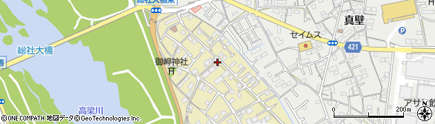 岡山県総社市中原860周辺の地図