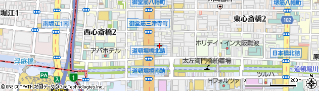 クロスホテル大阪周辺の地図