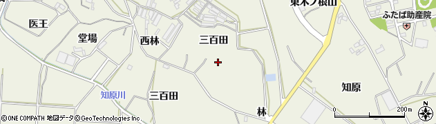 愛知県豊橋市杉山町（三百田）周辺の地図