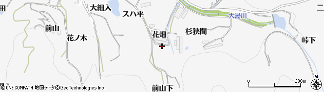 愛知県田原市仁崎町（花畑）周辺の地図