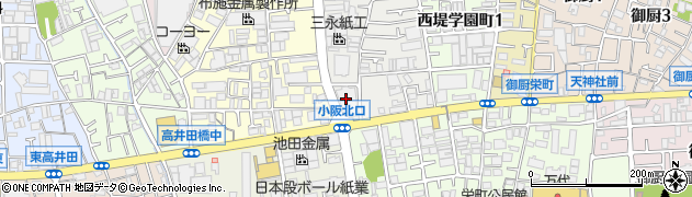 株式会社長沢製作所　大阪支店周辺の地図