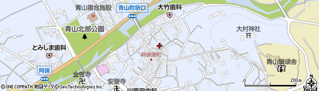 青山郵便局周辺の地図