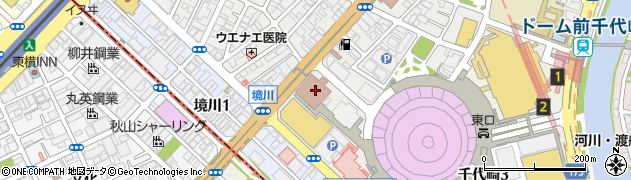 大阪市消防局救急安心センター　おおさか救急医療相談窓口・救急医療機関案内周辺の地図