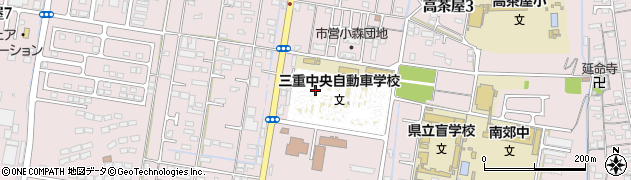 三重県津市高茶屋周辺の地図