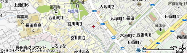 神戸信用金庫長田支店周辺の地図