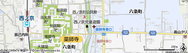 奈良県奈良市六条町282周辺の地図