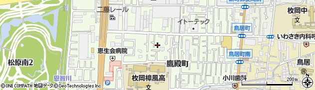 大阪府東大阪市鷹殿町周辺の地図