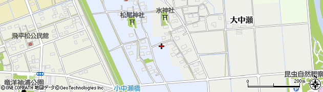静岡県磐田市小中瀬164周辺の地図