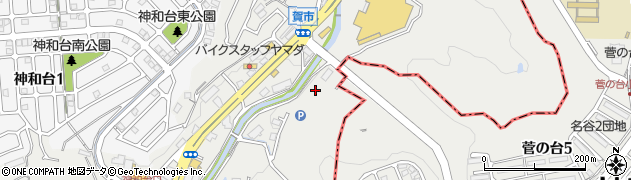 兵庫県神戸市垂水区名谷町（高曽）周辺の地図