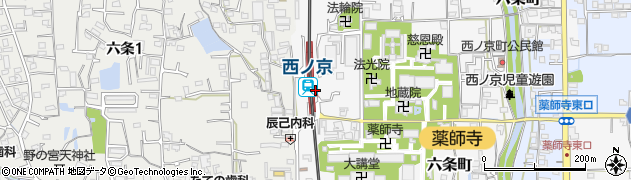 奈良県奈良市周辺の地図