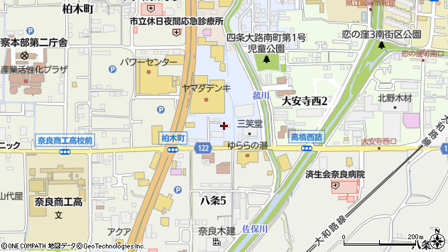 〒630-8146 奈良県奈良市八条町の地図